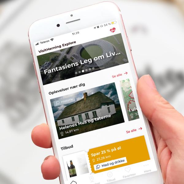Oplevelsesapp'en VisitHerning Explore