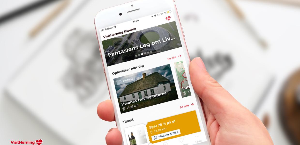 Oplevelsesapp'en VisitHerning Explore