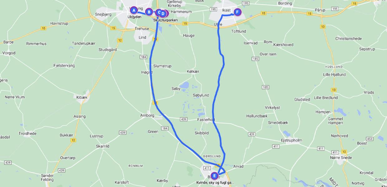 de første værker rute