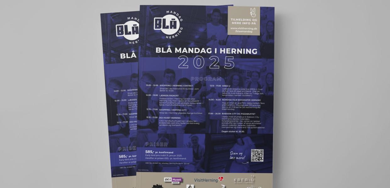Blå Mandag i Herning - pakker og program 2025
