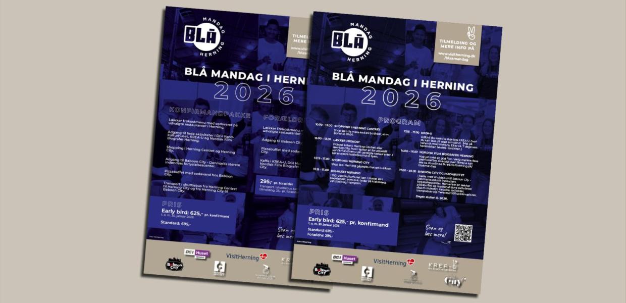 Blå Mandag 2026 - Program og Pakker